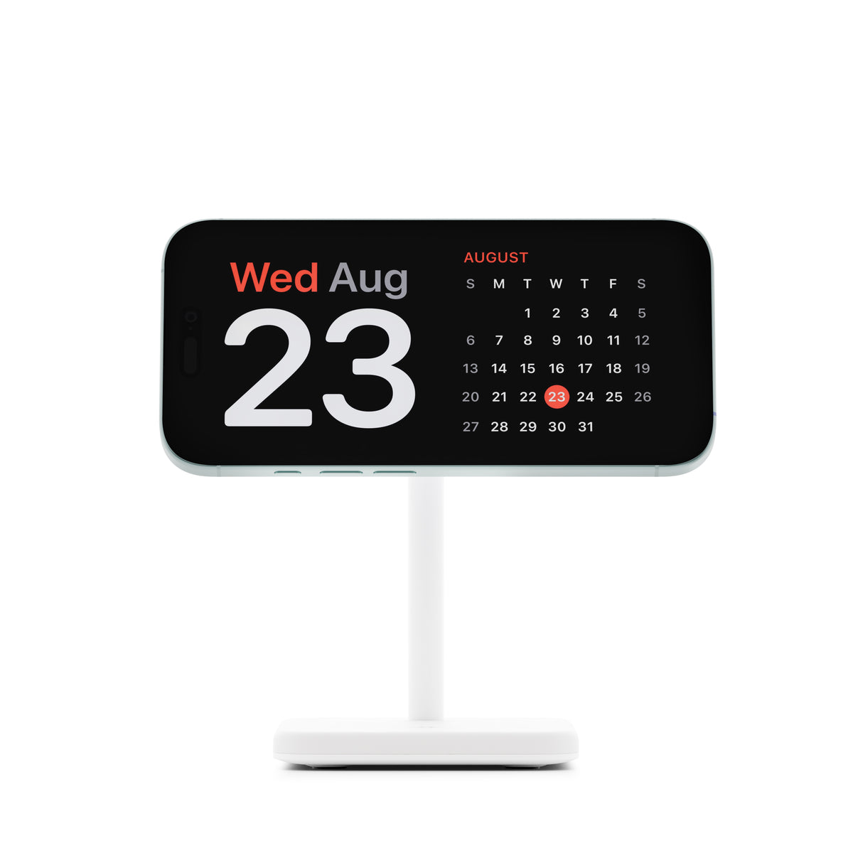 TWELVE SOUTH HiRise 2 Deluxe 2-IN-1 Wireless Charger Stand Qi2 Compact Desk Charger - White