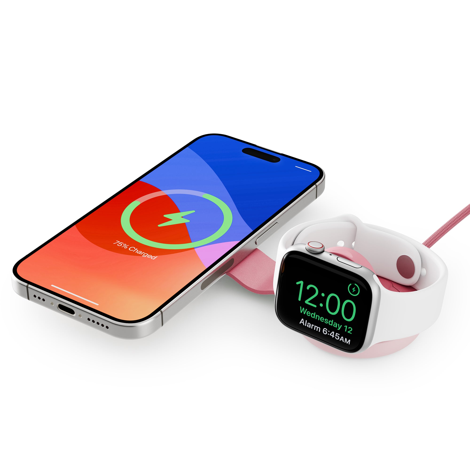 TWELVE SOUTH ButterFly SE 2-in-1 Qi2 MagSafe Charger Wireless - Pink