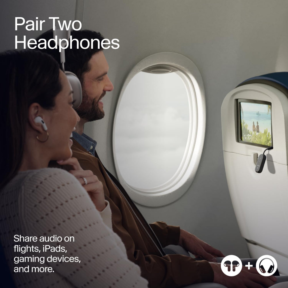 جهاز إرسال واستقبال بلوتوث TWELVE SOUTH AirFly Pro2 باللون الأسود