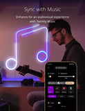 طقم بدء تشغيل TWINKLY FLEX بطول 2 متر - 192 مصباح LED RGB، أنبوب إضاءة مرن من الجيل الثاني يتم التحكم فيه عبر تطبيق - أبيض