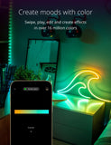 طقم بدء تشغيل TWINKLY FLEX بطول 2 متر - 192 مصباح LED RGB، أنبوب إضاءة مرن من الجيل الثاني يتم التحكم فيه عبر تطبيق - أبيض