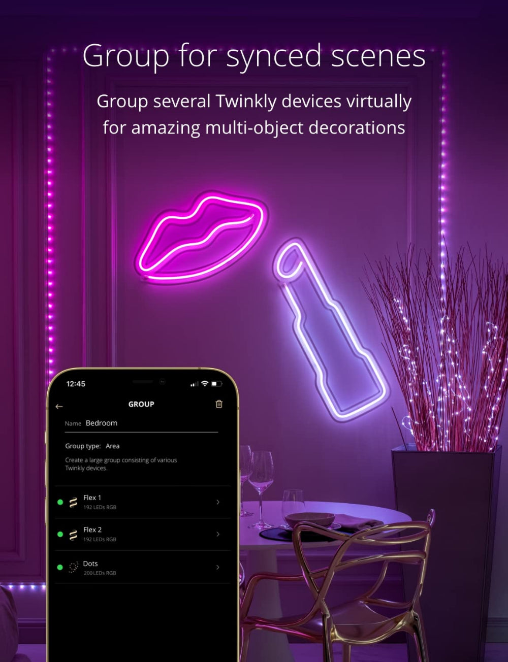 مجموعة TWINKLY FLEX للمبتدئين من 3M - أنبوب إضاءة مرن من الجيل الثاني مزود بـ 300 مصباح LED RGB يتم التحكم فيه عبر تطبيق - أبيض