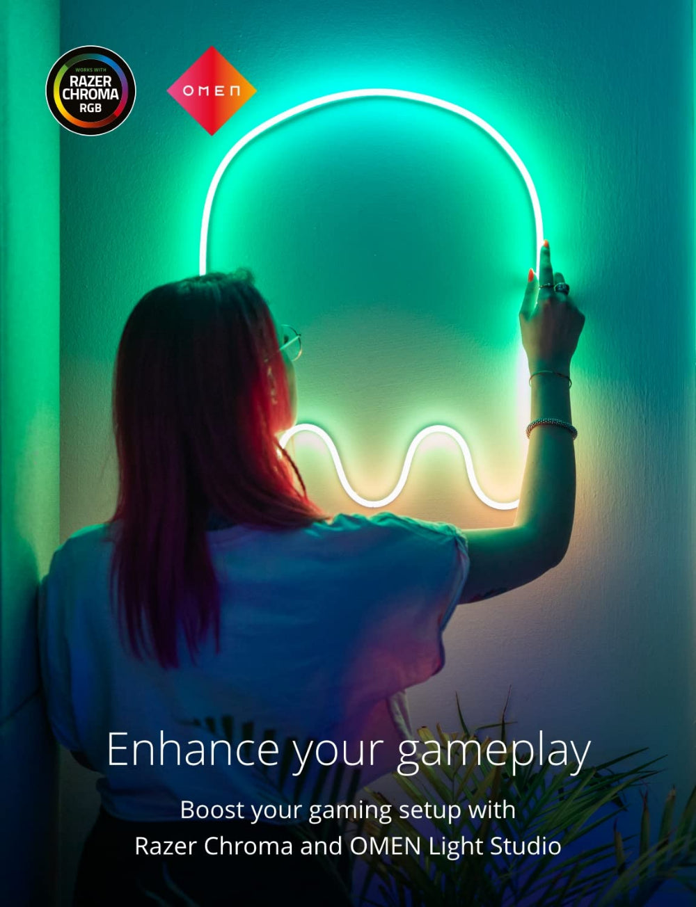 مجموعة TWINKLY FLEX للمبتدئين من 3M - أنبوب إضاءة مرن من الجيل الثاني مزود بـ 300 مصباح LED RGB يتم التحكم فيه عبر تطبيق - أبيض