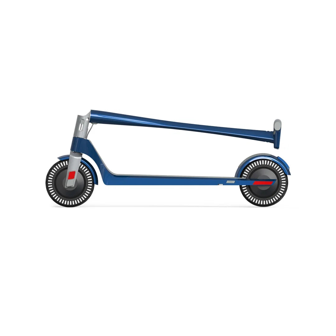 Unagi Model One E500 Dual Motor Foldable Electric Scooter for Adults – Lightweight Portable Commuter E-Scooter, 500W AWD Motors, 25 km Range, 32 km/h Top Speed, Carbon Fibre Frame - Cosmic Blue