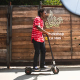 Unagi Model One E500 Dual Motor Foldable Electric Scooter for Adults – Lightweight Portable Commuter E-Scooter, 500W AWD Motors, 25 km Range, 32 km/h Top Speed, Carbon Fibre Frame - Black