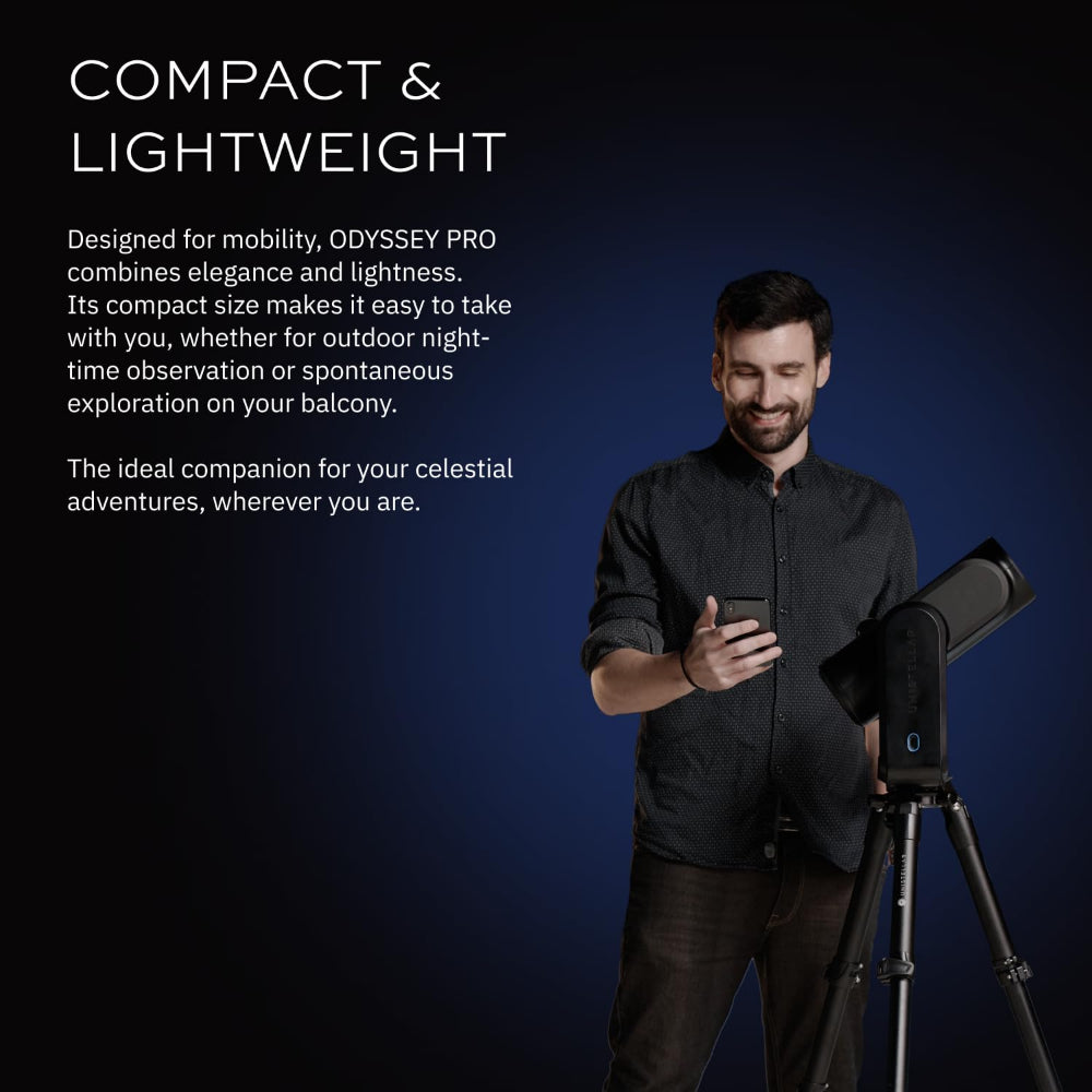 تلسكوب UNISTELLAR Odyssey Pro الذكي - أسود