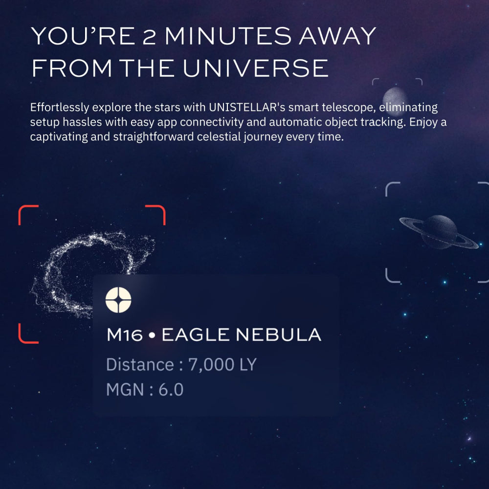 تلسكوب UNISTELLAR Odyssey Pro الذكي - أسود