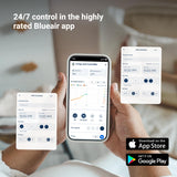 BLUEAIR InvisibleMist H35i Air Humidifier| 360° Design, Touchscreen Interface, Air and Water Purifier up to 48Hrs, Smart Filter Monitoring, for Home/Office Use, Up to 500 sqf Room size - White