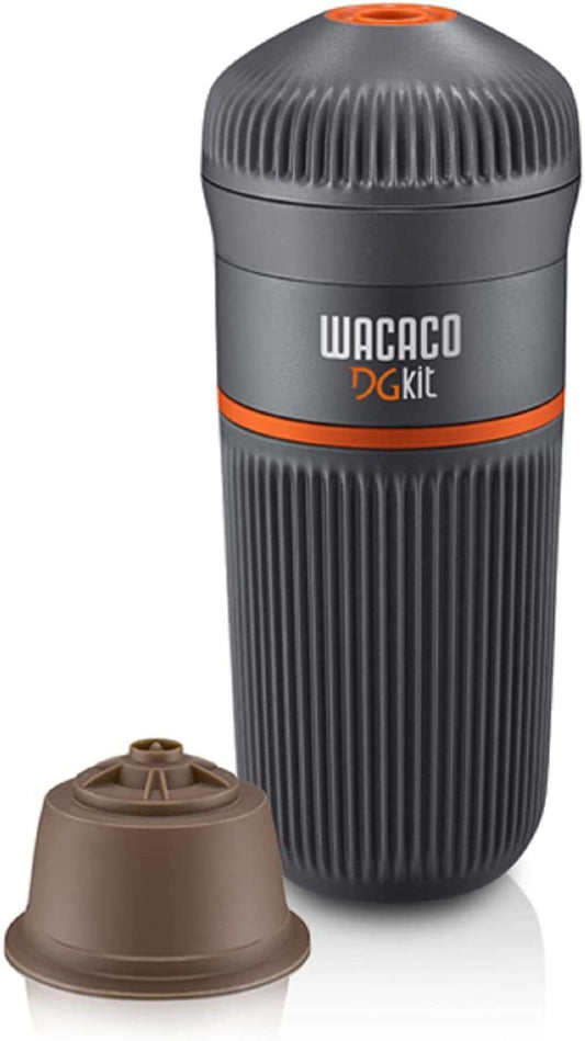 طقم WACACO Dolce Gusto (DG) ومحول كبسولة DG - أسود