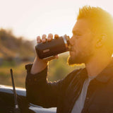 Wacaco OCTAROMA Vacuum Insulated Mug (300ml) - Double Wall Stainless Steel Vacuum Insulated Coffee Travel Mug with Leakproof Drinking Lid - Onyx Black