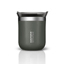 Wacaco Octaroma GRANDE Vacuum Insulated Mug (435ml) - Double Wall Stainless Steel Coffee Travel Tumbler w/ Leakproof Drinking Lid, Reusable, Washable, BPA-Free, Hot & Cold - Grey