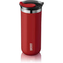 Wacaco Octaroma GRANDE Vacuum Insulated Mug (435ml) - Double Wall Stainless Steel Coffee Travel Tumbler w/ Leakproof Drinking Lid, Reusable, Washable, BPA-Free, Hot & Cold - Red