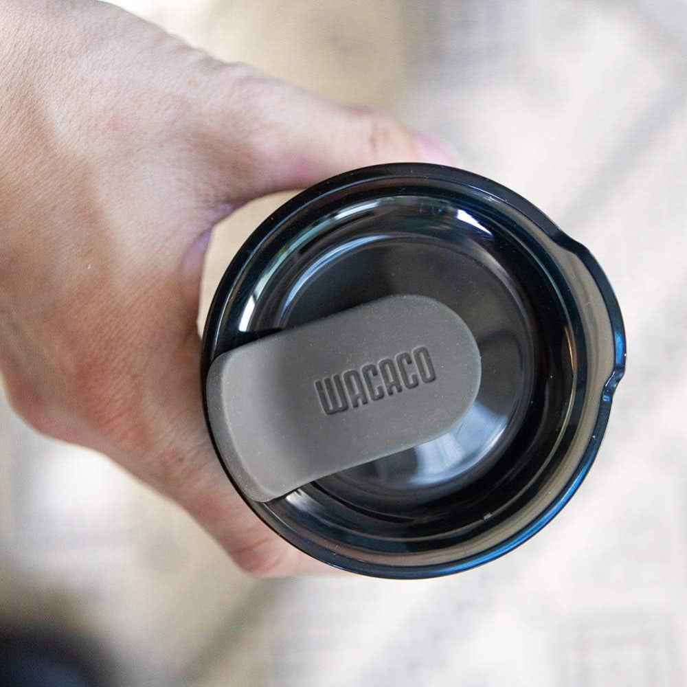 Wacaco OCTAROMA Vacuum Insulated Mug (300ml) - Double Wall Stainless Steel Vacuum Insulated Coffee Travel Mug with Leakproof Drinking Lid - Grey