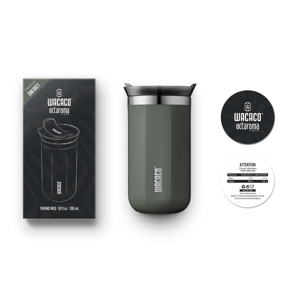 WACACO Octaroma Vacuum Insulated Mug 300ML - Grey