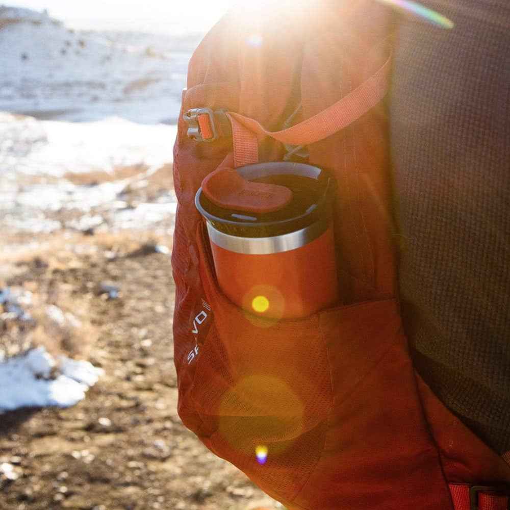 Wacaco OCTAROMA Vacuum Insulated Mug (300ml) - Double Wall Stainless Steel Vacuum Insulated Coffee Travel Mug with Leakproof Drinking Lid - Red
