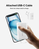 باور بانك بيلكين 10 كيلو واط مع كابل USB-C مدمج