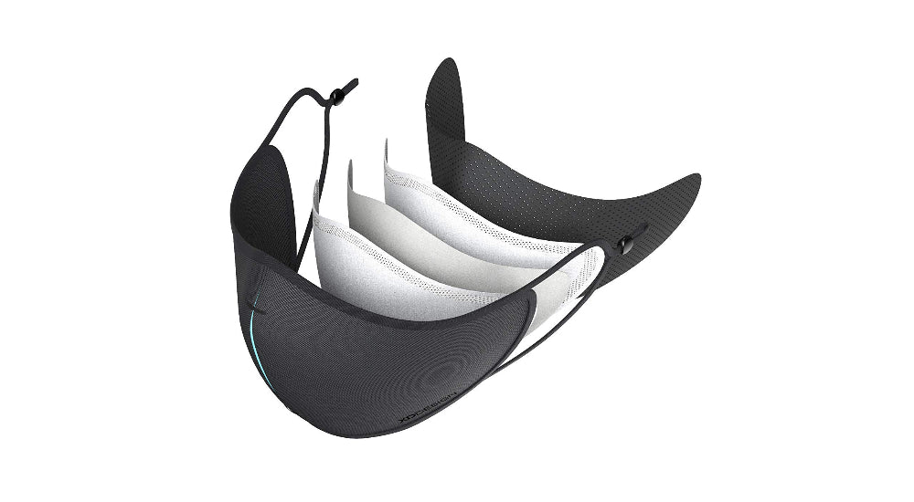 XD-Design ViralOff Protection Mask Set (1 Mask, 5 Filters, 1 Pouch) - Black