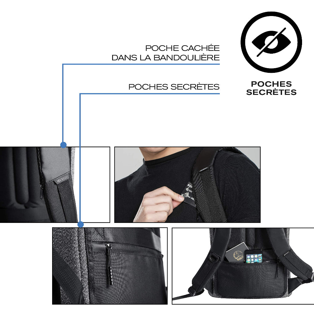 XD-DESIGN Urban Anti-Theft Backpack - Grey