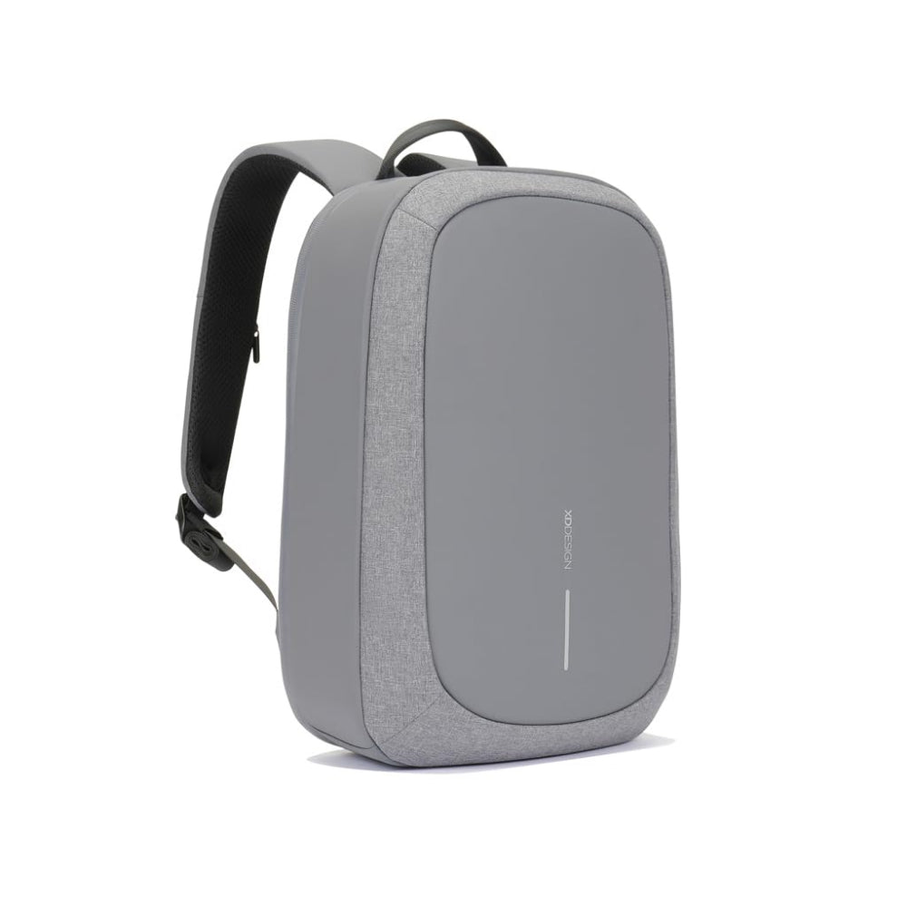 XD Design Bobby Edge| Anti-Theft Backpack, Laptop & Tablet Travel Bag, RPET, Hidden Zipper, Cut Resistant, RFID Protected Pocket, Multi Compartments & Water Repellant - Grey