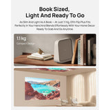 XGIMI Elfin Flip Plus Portable Projector, Google TV with Licensed Netflix, 500 ISO Lumens, 1080P Resolution Home Projector, Build-in Adjustable Stand, Lightweight and Compact Design, Screen Adaption