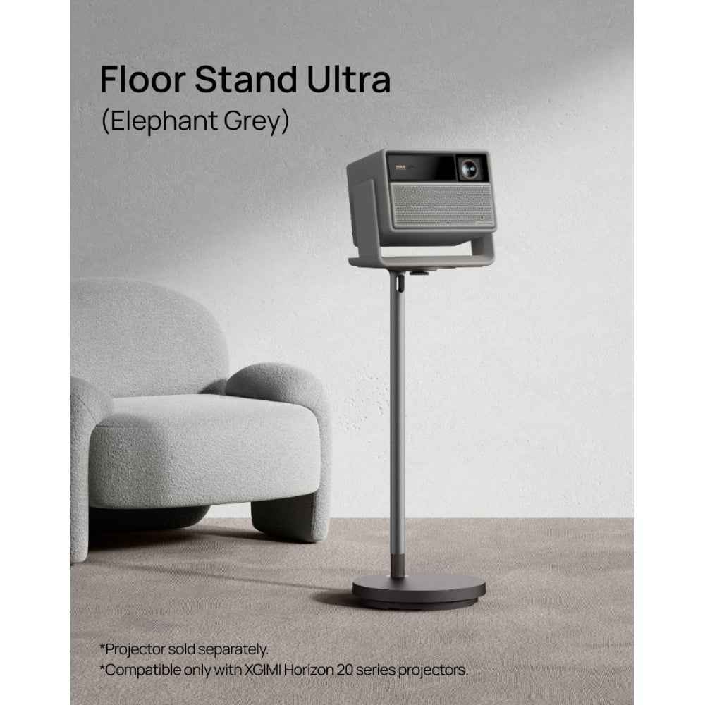 XGIMI Floor Stand Ultra | Universal 1/4-Inch Projector Stand, Cable Management, 10kg Load, for Horizon and Horizon 20 Series, Elephant Grey