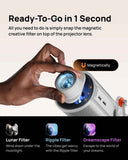 XGIMI Magnetic Creative Filters| For Ambient & Immersive Experience w/ Quick Snap-On Assembly, With Built-in Ambient Music, Wave Gesture Control, for XGIMI Mogo 4 Series - 3pk