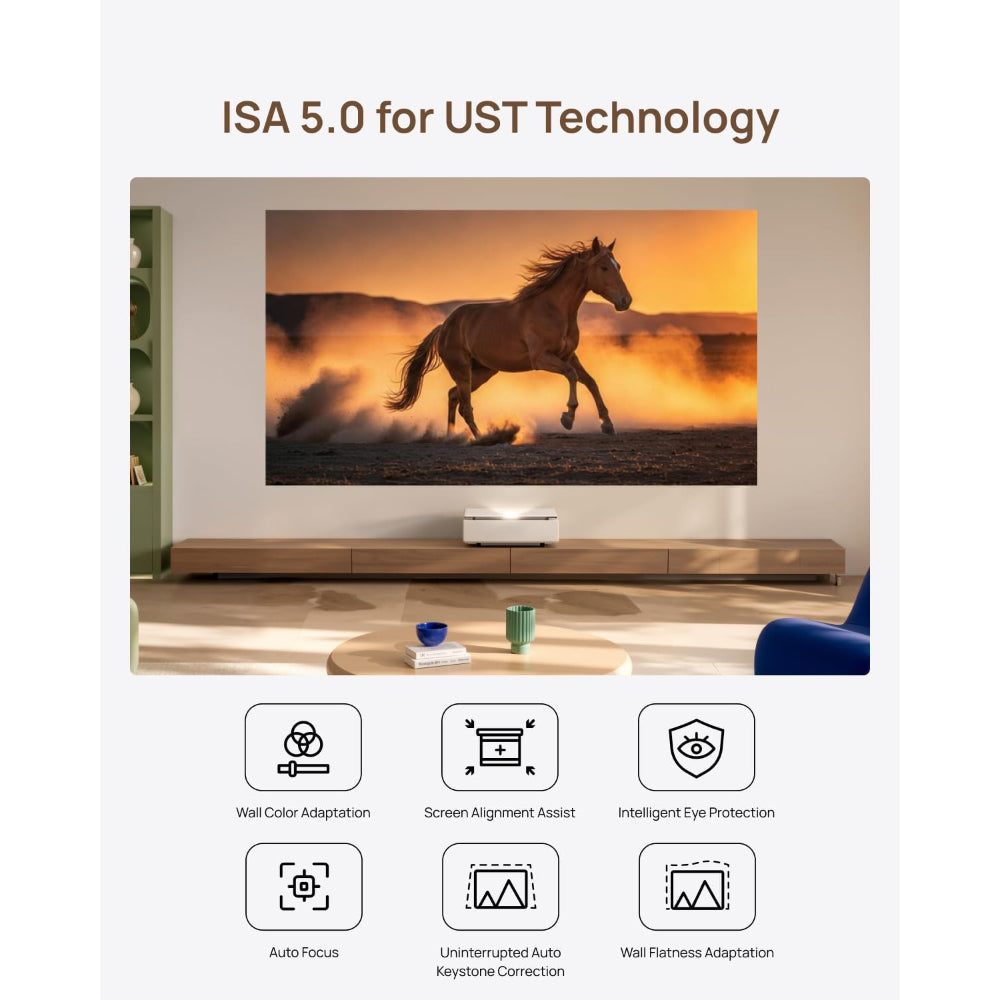 XGIMI MIRA 4K UST Laser Projector | Triple Laser | Google TV | Dolby Vision | Harman Kardon Sound
