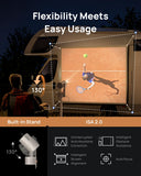 جهاز عرض محمول XGIMI MoGo 3 Pro، بقوة 450 لومن ISO ودقة 1080P Full HD، مع قاعدة PowerBase - بيج