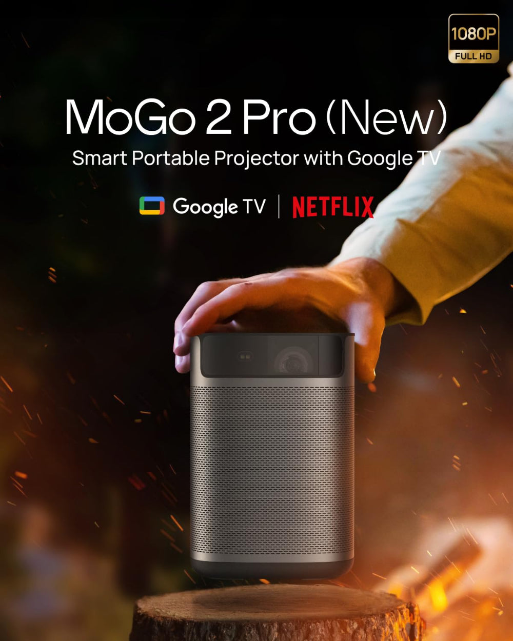 جهاز عرض XGIMI MoGo 2 Pro مع حامل متعدد الزوايا
