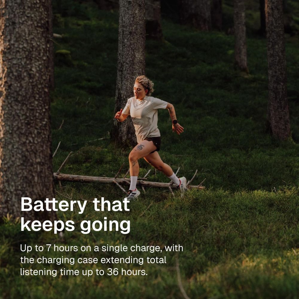 SUUNTO Spark Open-Ear Sport Headphones, Bluetooth Wireless Earbuds, Open-Ear Design, Sports & Workout Headphones, Lightweight Outdoor Earphones, Comfortable Fit, Black