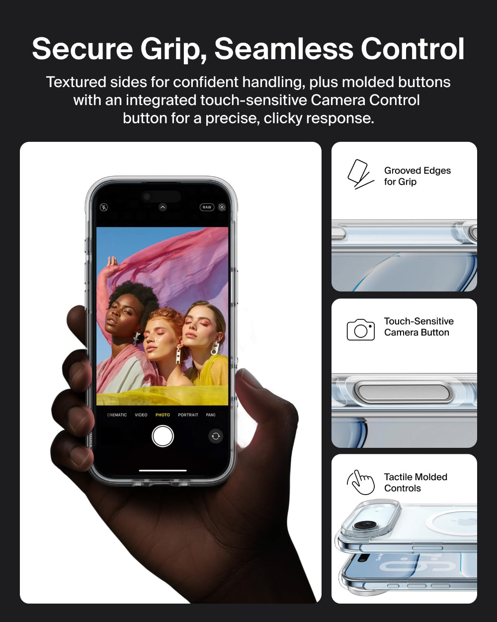 جراب شفاف من بيلكين لهاتف آيفون 17 إير شيرفورس الشفاف