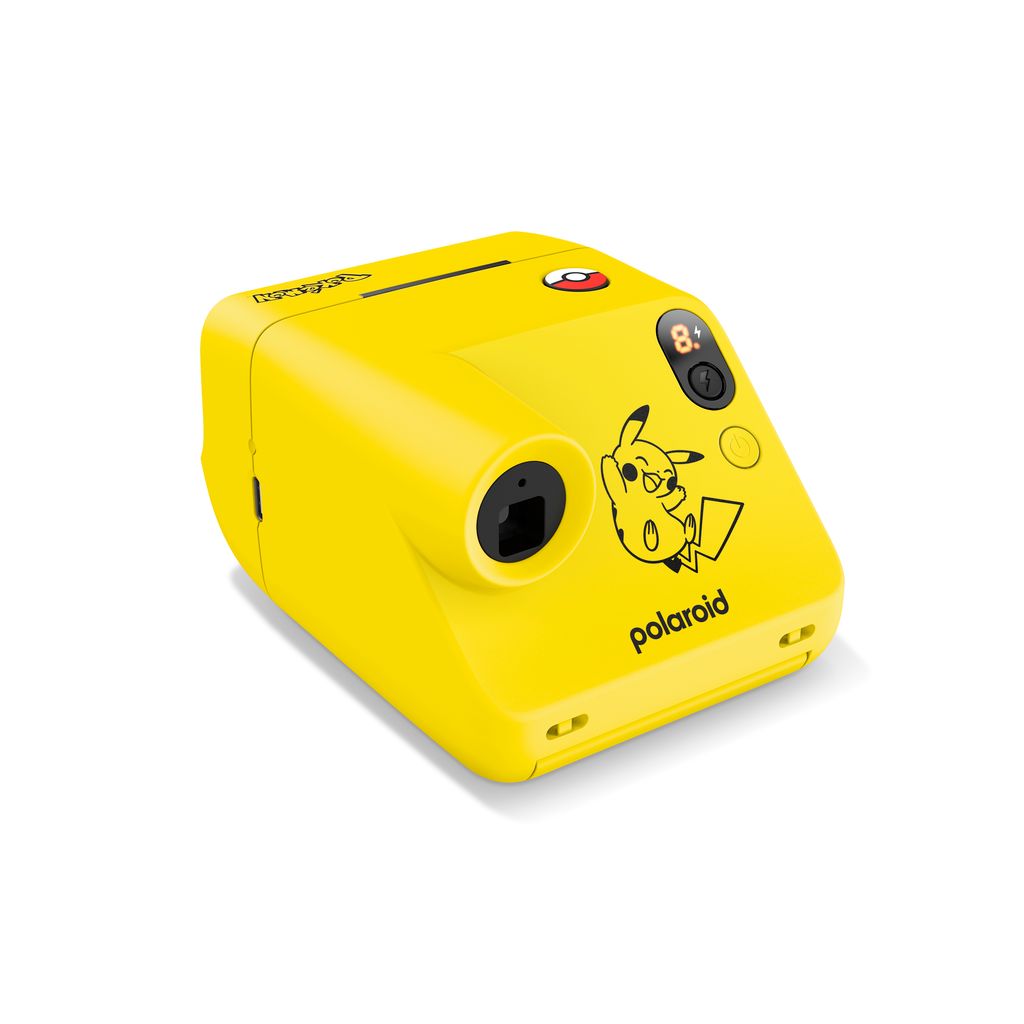 Polaroid Go Gen 3 Pokémon Edition Instant Camera | Pocket Analog Camera, Selfie Mirror, Self-Timer, Double Exposure, Strong Flash, 63.75mm Lens, USB-C, Custom Lanyard - Pikachu