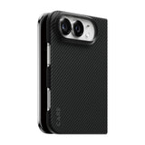 CARE by PanzerGlass Discovery Case for iPhone Duo | MagSafe, Premium Aramid Fiber, Steel Shock Protection, Ultra-Thin & Lightweight, Black & Grey