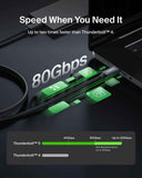 Belkin USB-C Thunderbolt 5 Cable w/ 240W Power Delivery, Bandwidth Boost Up to 120Gbps, 3x Faster Data Transfer and 4K UHD Display Resolution, 3.3ft - Intel-Certified Fast Charging USB-C Cable - Black