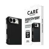 CARE by PanzerGlass Discovery Case for iPhone Duo | MagSafe, Premium Aramid Fiber, Steel Shock Protection, Ultra-Thin & Lightweight, Black & Grey