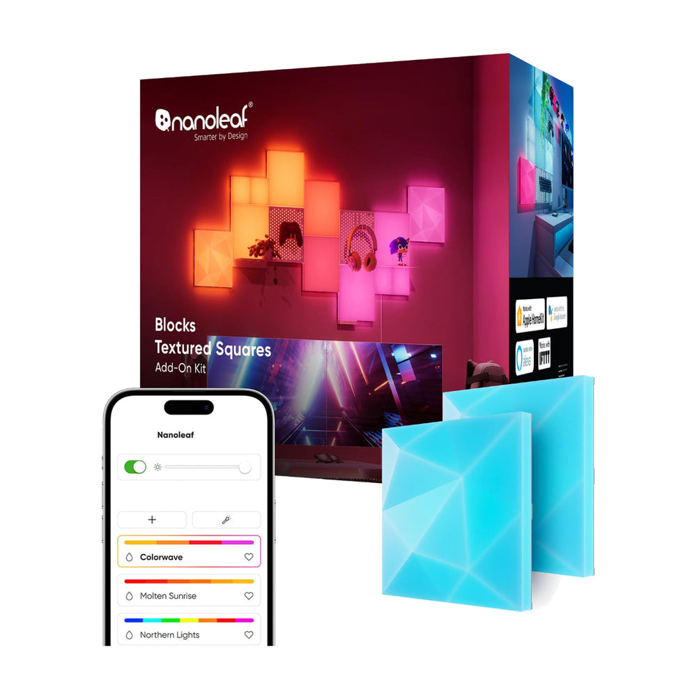 Nanoleaf Blocks Add-On Kit Textured Big Squares 2