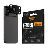 PanzerGlass iPhone 18 Pro Max FENDER Camera Protector | Full Camera Island Protection, Matte Aluminum Frame, Tempered Glass Lens Guard, Color-Matched, Scratch & Impact Protection, Black