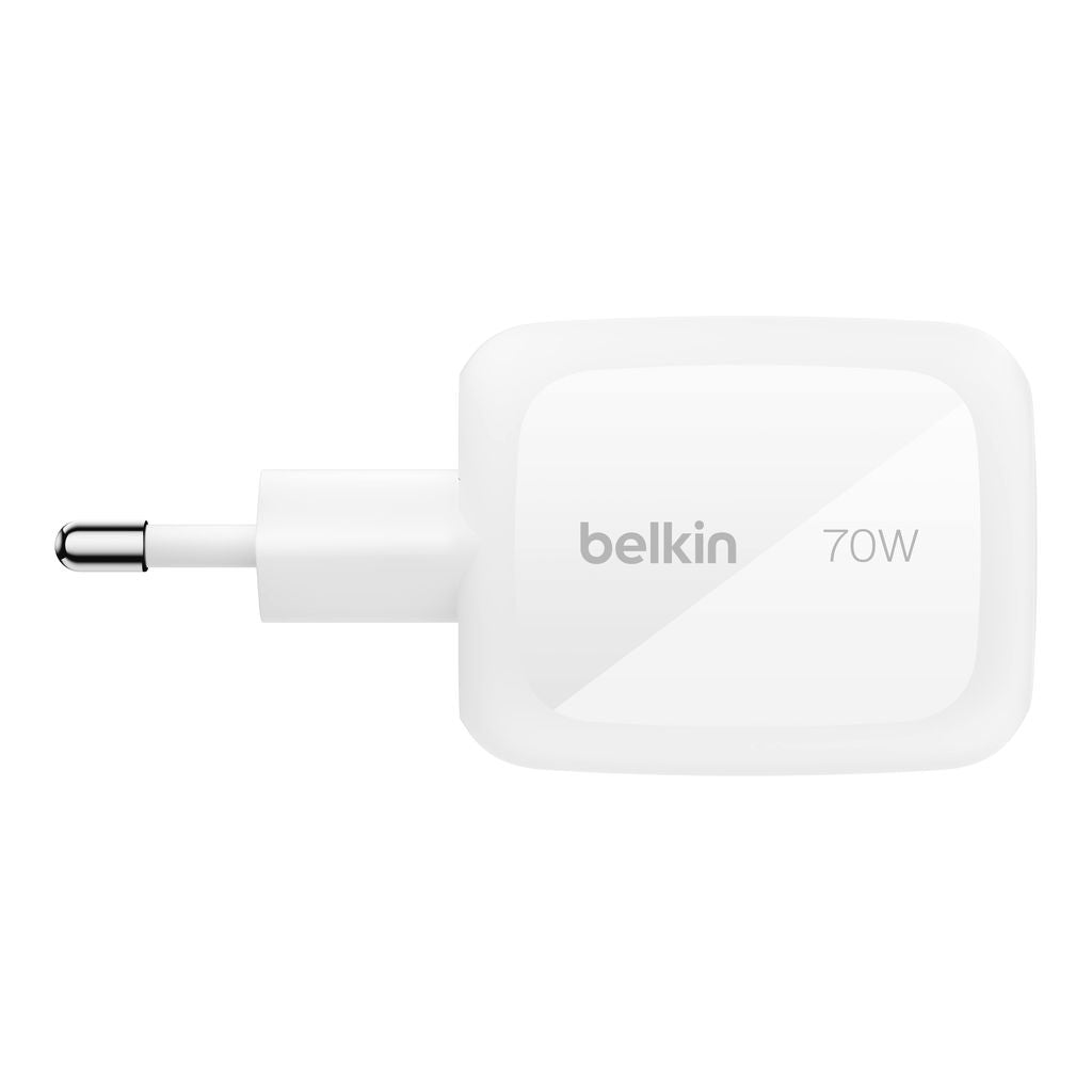 Belkin BoostCharge Pro 3-Port GaN Wall Charger 70W + Travel Adapters | PD Fast Charger, Compact Wall Charger w/ International Plugs,for iPhone, Samsung, iPad, Tablets, MacBook and USB-C Devices