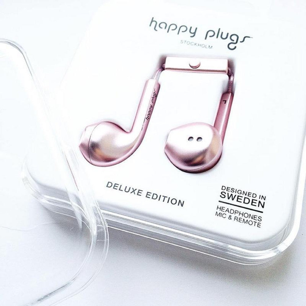 [OPEN BOX] HAPPY PLUGS Premium Earbud Plus  Pink Gold