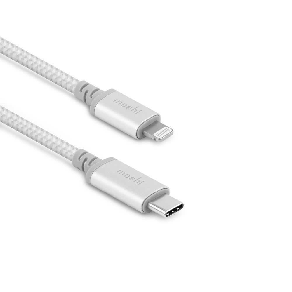 [OPEN BOX] MOSHI Integra USB-C Charge/Sync Cable with Lightning Connector 1.2M - Jet Silver