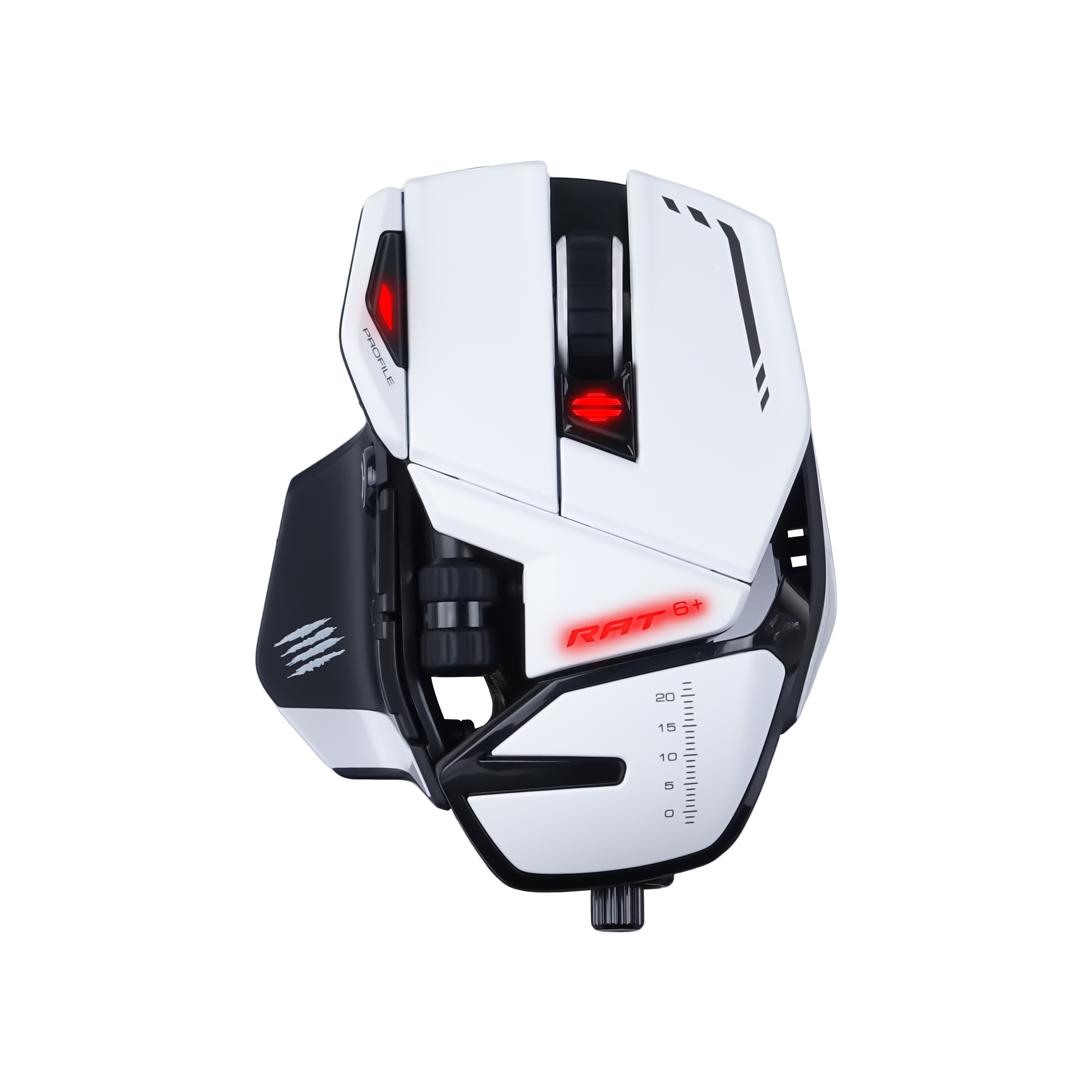 MADCATZ R.A.T 6 Plus - Optical Gaming Mouse - White