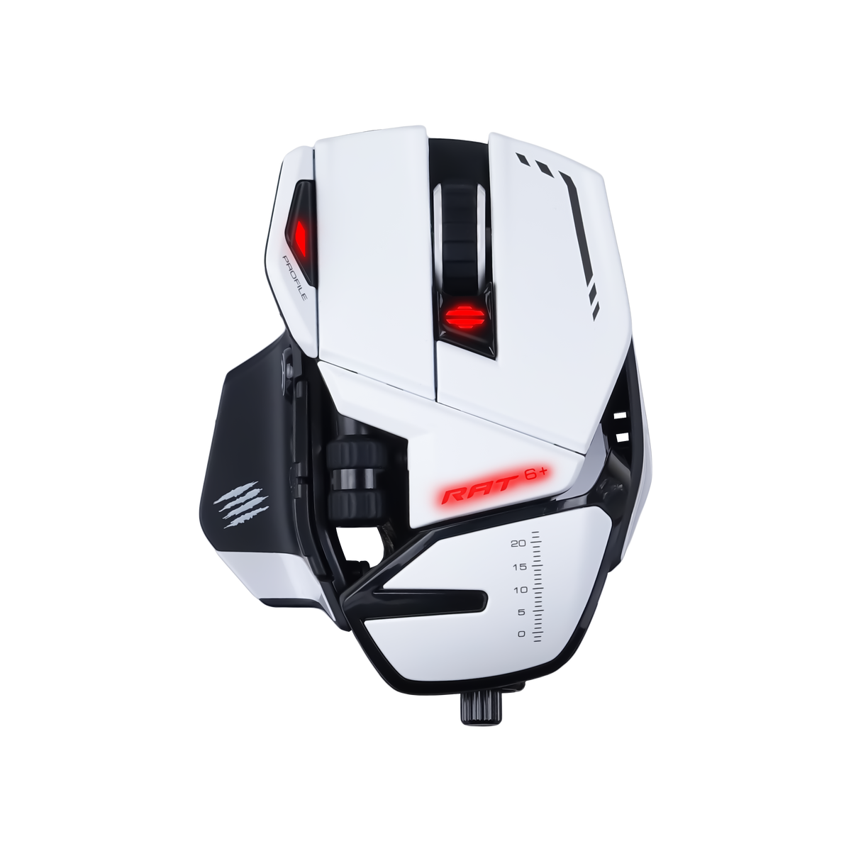 MADCATZ R.A.T 6 Plus - Optical Gaming Mouse - White