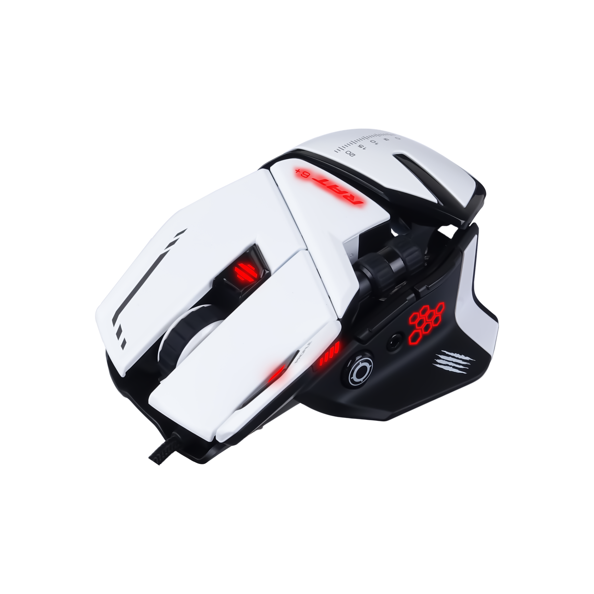 MADCATZ R.A.T 6 Plus - Optical Gaming Mouse - White