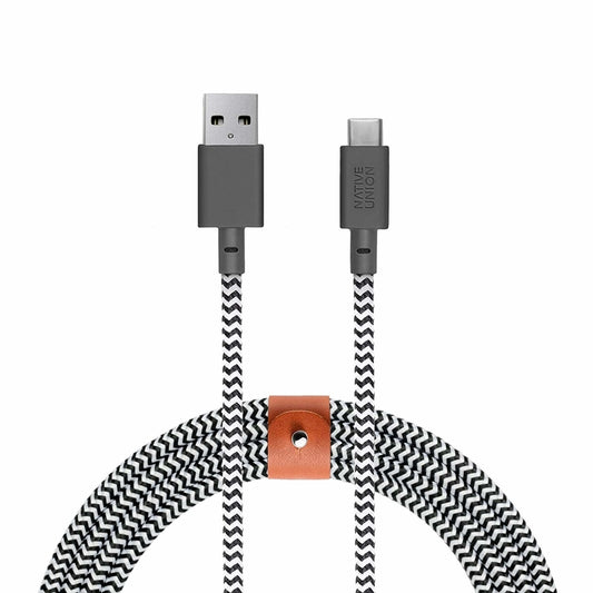 Native Union - Belt Cable KV Type-A To Type C 3 M Zebra