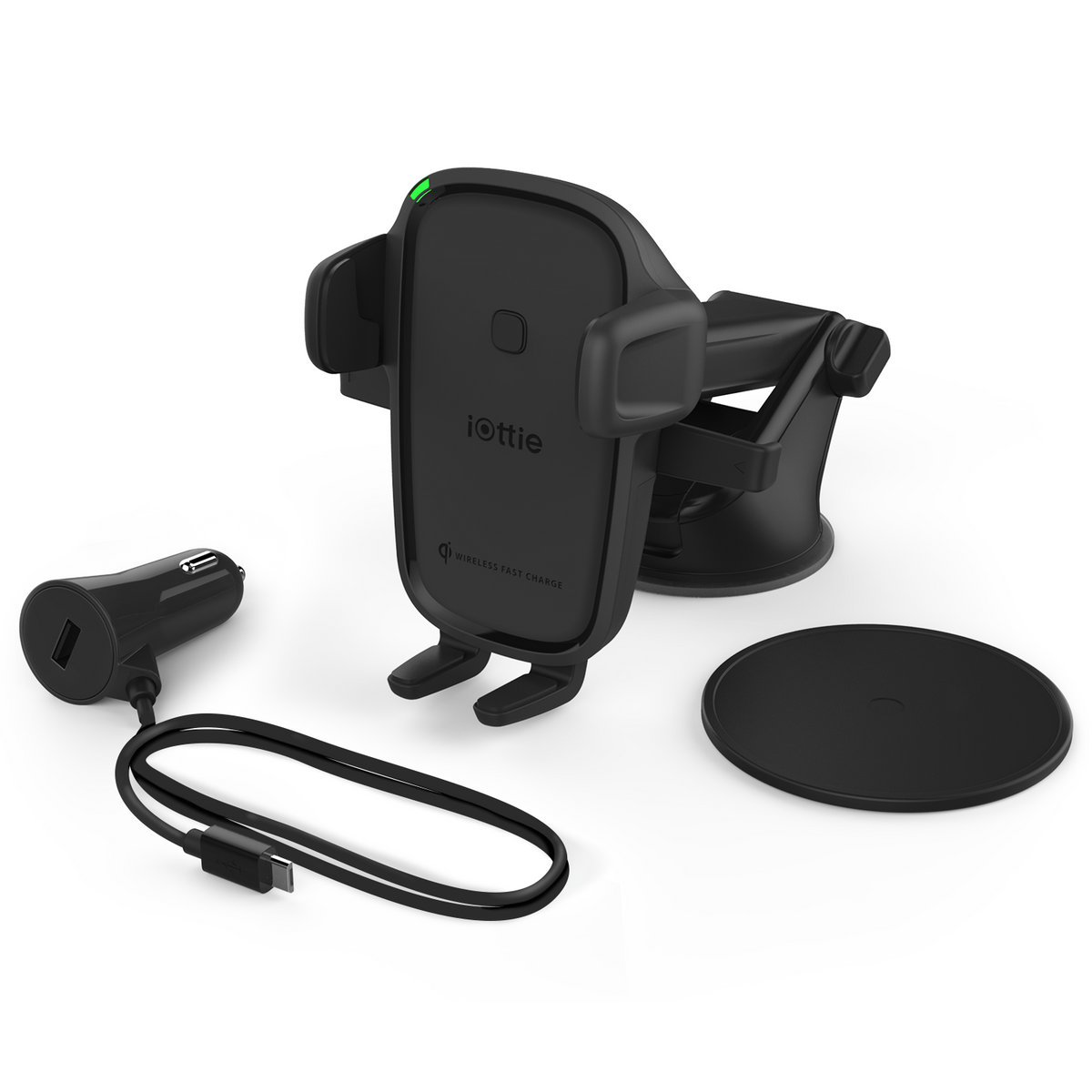 [OPEN BOX] IOTTIE Easy One Touch Wireless 2 Dash/Windshield Mount - Black