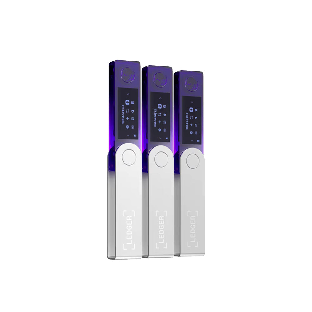 LEDGER FAMILY PACK 3x Ledger Nano X Crypto Hardware Wallets - Purple