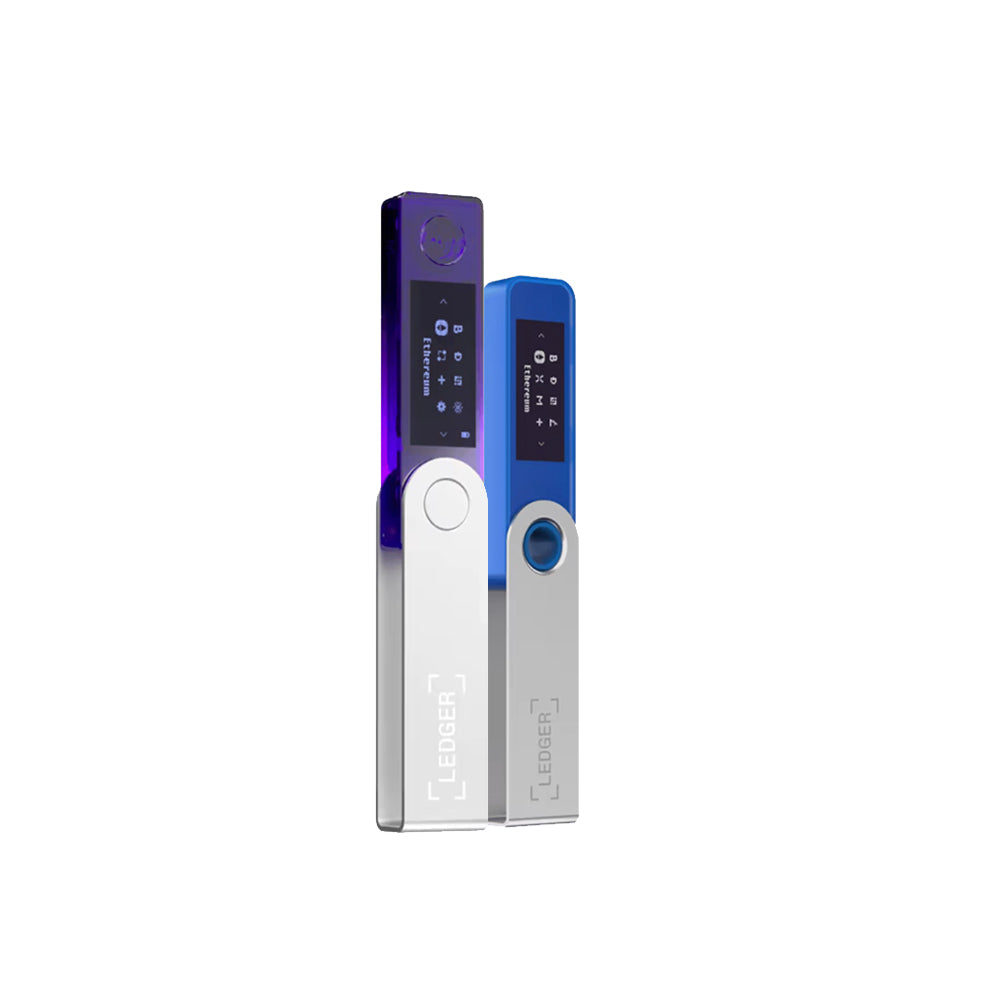 LEDGER BACKUP PACK Nano S Plus + Nano X - Crypto Hardware Wallets - Purple &amp; Blue