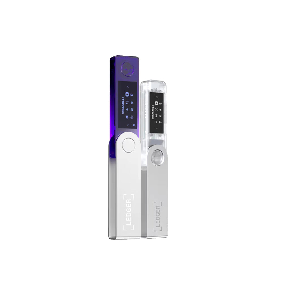 LEDGER BACKUP PACK Nano S Plus + Nano X - Crypto Hardware Wallets - Purple &amp; Clear