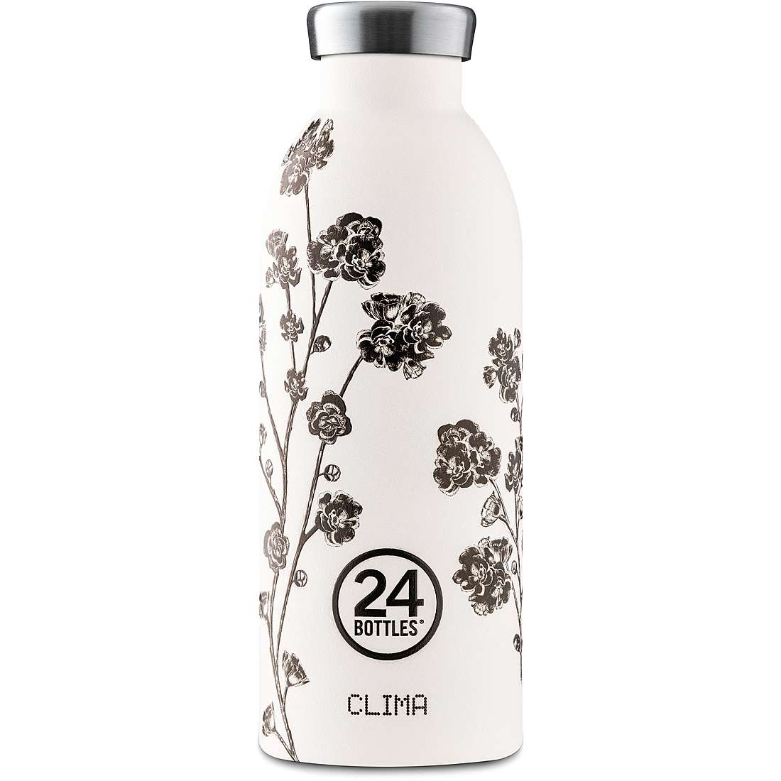 24BOTTLES Clima Double Walled Stainless Steel Water Bottle - 500ml - White Rose