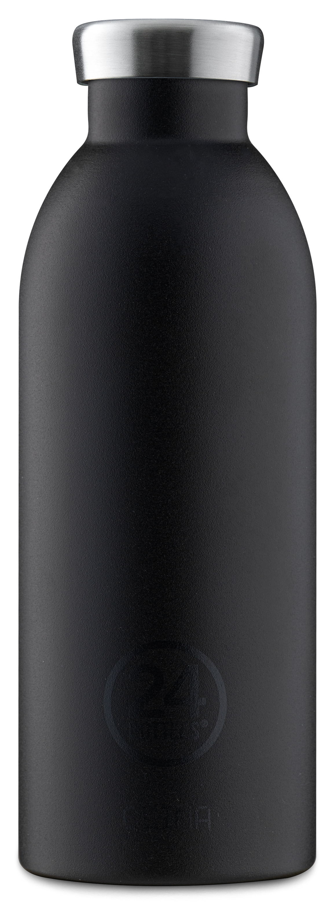 زجاجة مياه 24BOTTLES Clima مزدوجة الجدار من الفولاذ المقاوم للصدأ - 500 مل - لون أسود ستون توكسيدو